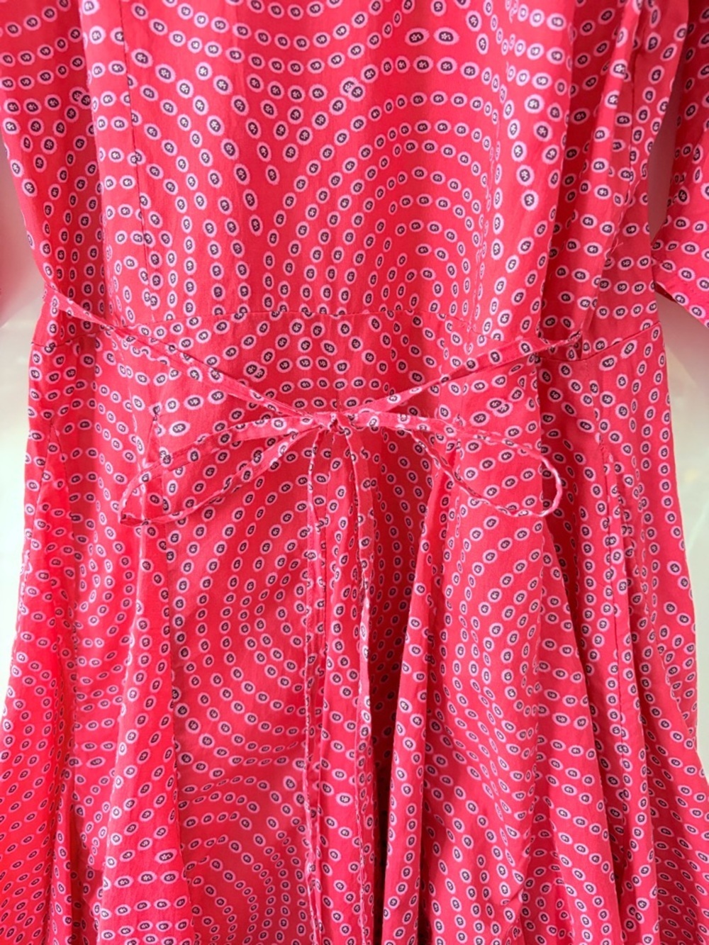 Rhode Rosie Wrap Dress in Red Trail - Picture 6 of 10